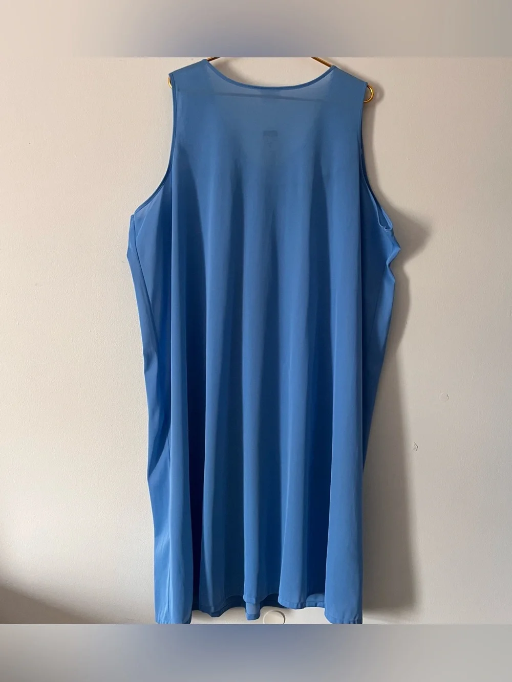 Vintage NWT Fundamentals Blue Embroidered Lace Nightgown Sears Deadstock Size 3X
